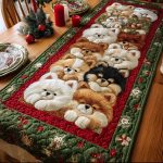 Pomeranian Magic Quilted Table Runner