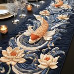 Pond Serenity Quilted Table Runner