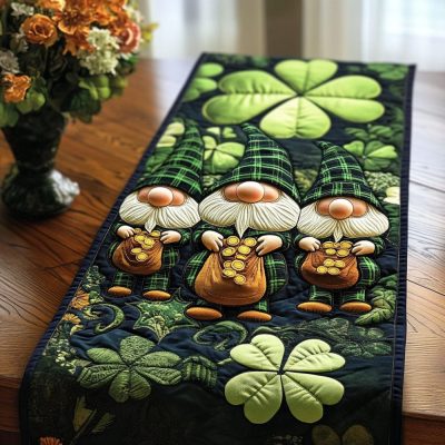 Pot Of Gold Trio Quilted Table Runner