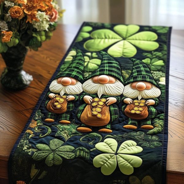 Pot Of Gold Trio Quilted Table Runner