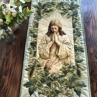 Prayerful Peace Quilted Table Runner