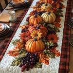 Pumpkin Parade Quilted Table Runner