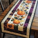 Pumpkin Charm Days Quilted Table Runner