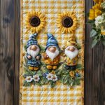Pumpkin Gnome Path Quilted Table Runner