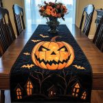 Pumpkin Harvest Quilted Table Runner