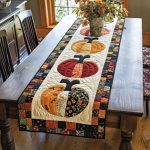 Pumpkin Quilted Table Runner