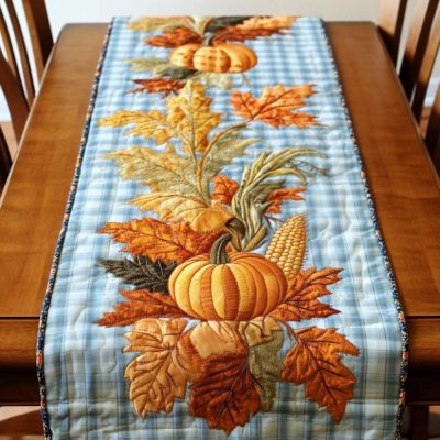 Pumpkin Patch Parade Quilted Table Runner