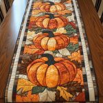 Pumpkin Patchwork Quilted Table Runner