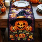 Pumpkin Spells Quilted Table Runner