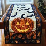 Pumpkin Spirit Quilted Table Runner
