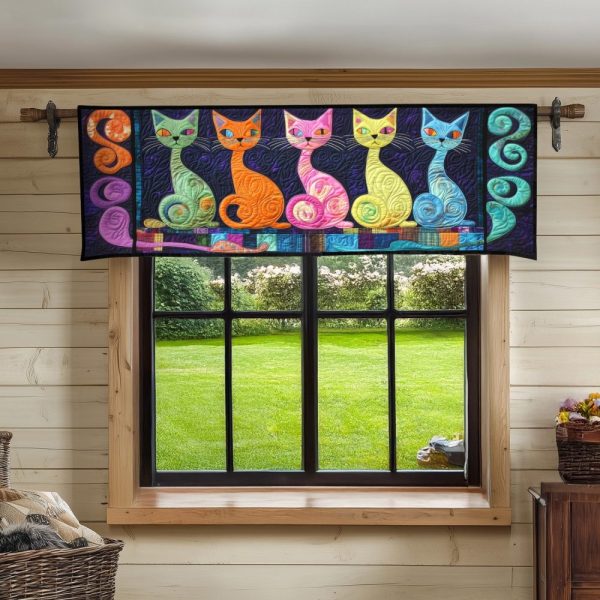 Purrfect Charm Quilted Valance