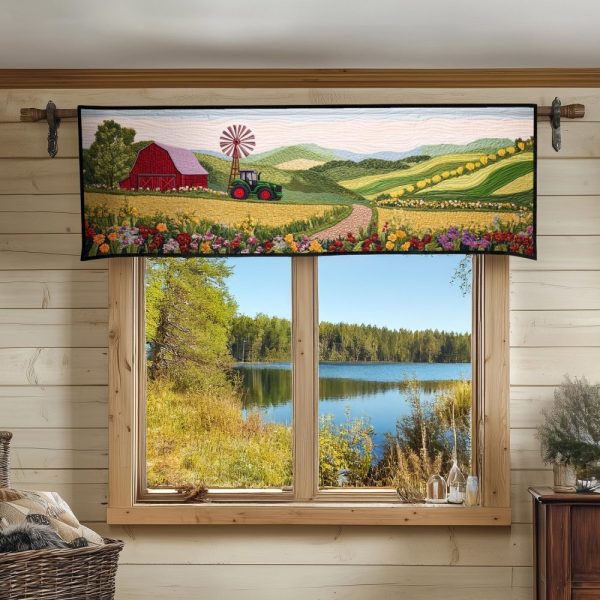 Quiet Harvest Quilted Valance