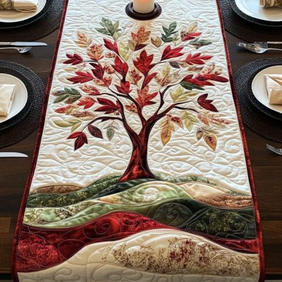 Radiant Branches Quilted Table Runner
