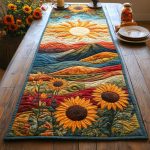 Radiant Fields Quilted Table Runner