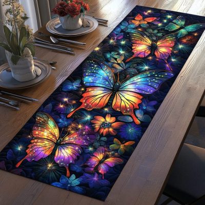 Radiant Flight Quilted Table Runner