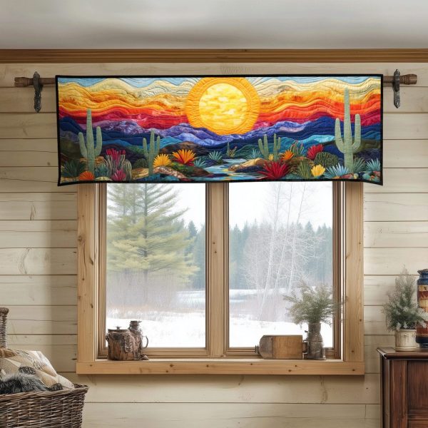 Radiant Glow Quilted Valance