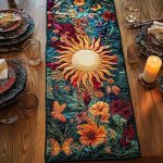 Radiant Meadow Quilted Table Runner