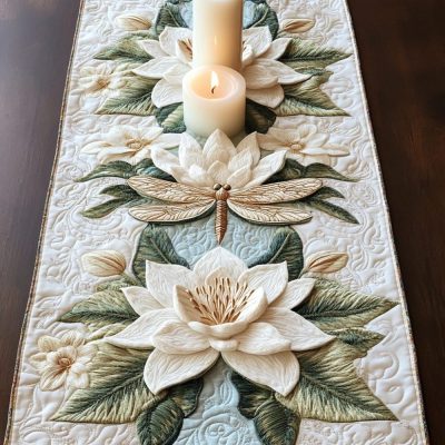 Radiant Petals Quilted Table Runner