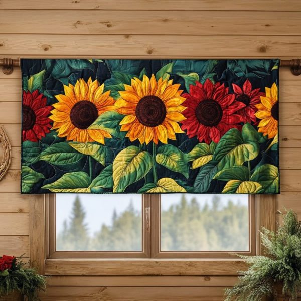 Radiant Petals Quilted Valance