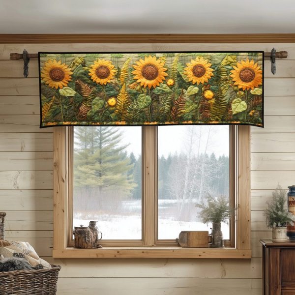 Radiant Petals Quilted Valance