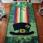Rainbow Radiance Quilted Table Runner