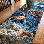 Reef Turtle Quilted Table Runner