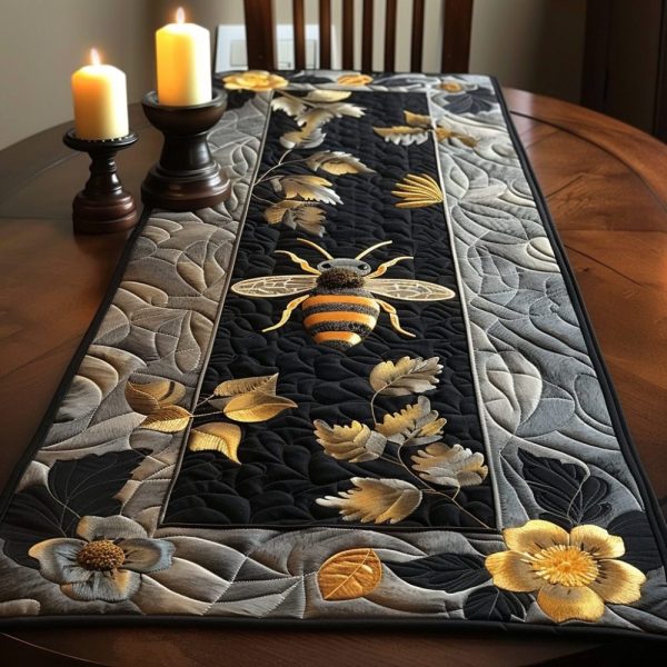 Regal Bee Elegance Quilted Table Runner