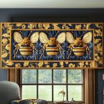 Regal Swarm Quilted Valance