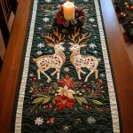 Reindeer Wonderland Quilted Table Runner