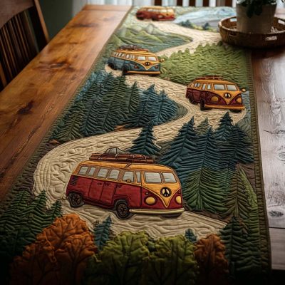 Retro Escape Quilted Table Runner