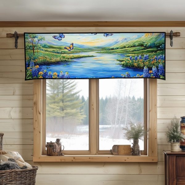 River Breeze Quilted Valance