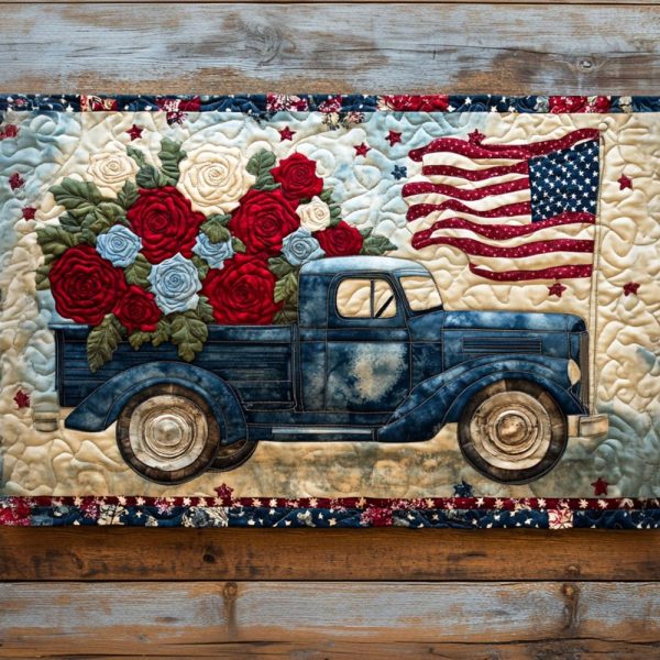Road To Freedom Quilted Table Runner