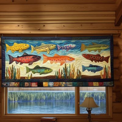 Rolling River Quilted Valance