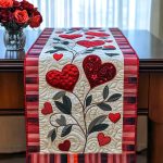 Romance Bloom Quilted Table Runner