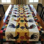 Chicken Quilted Table Runner