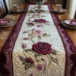 Rose Garden Quilted Table Runner