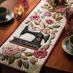 Rosewood Stitch Quilted Table Runner