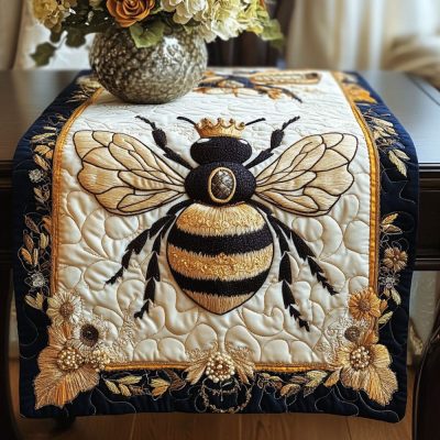 Royal Buzz Quilted Table Runner