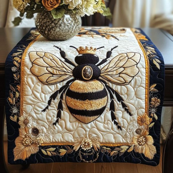 Royal Buzz Quilted Table Runner