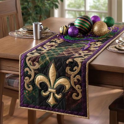 Mardi Gras Quilted Table Runner
