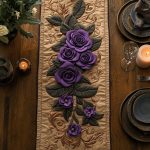 Royal Petals Quilted Table Runner