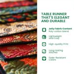 Christian Cross Spirit Quilted Table Runner