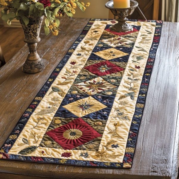 Rustic Beauty Quilted Table Runner