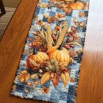 Rustic Cornucopia Quilted Table Runner