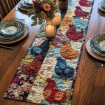 Rustic Roosters Quilted Table Runner