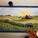 Rustic Tractor Ride Quilted Table Runner