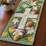 Sacred Easter Cross Quilted Table Runner