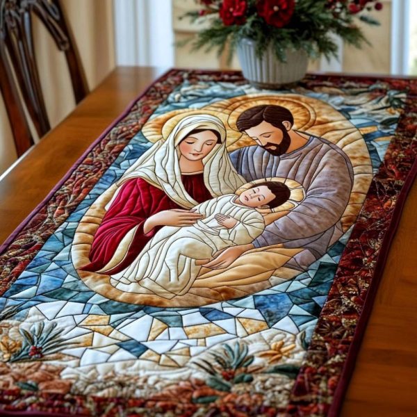 Nativity Quilted Table Runner