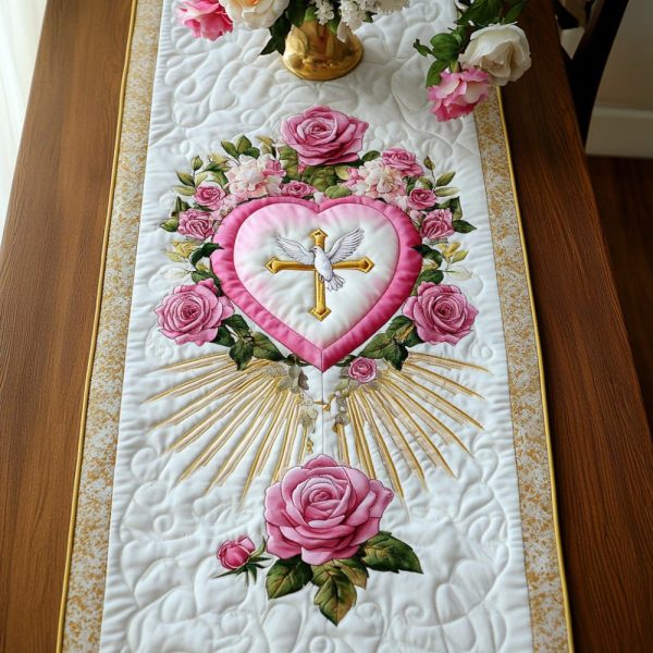 Cross Quitled Table Runner