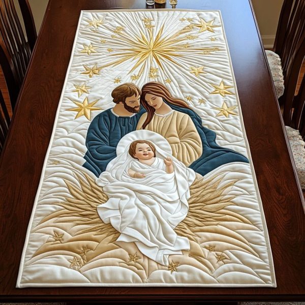 Sacred Scene Quilted Table Runner